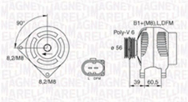 MAGNETI MARELLI Генератор 063731446010